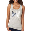 XtraFly Apparel Women&#39;s Black Tip Reef Shark Swimming Fish Fishing Ocean Sea Fisherman Diving Boating Saltwater Beach Racerback
