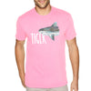 XtraFly Apparel Men&#39;s Tee Tiger Shark Great White Hammer Head Mako Blue Fish Fishing Ocean Sea Swimming Fisherman Beach Crewneck T-shirt