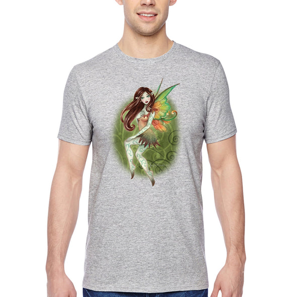 XtraFly Apparel Men&#39;s Tee Fairy Sprite Tetra Fantasy Pixie Magical Spirit Legendary Creature Mythology Folklore Mythical Crewneck T-shirt