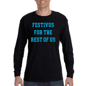 XtraFly Apparel Men&#39;s Festivus For Rest Of Us Jerry Seinfeld Stiller Secular Holiday Merry Christmas Party Ugly Xmas Long Sleeve T-Shirt