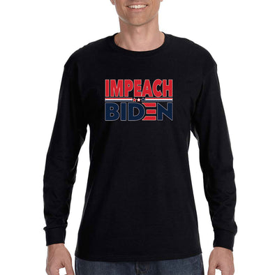 XtraFly Apparel Men's Impeach Biden Trump 2024 Patriot Joe Kamala Harris President Election 2nd Amendment American USA Long Sleeve T-Shirt