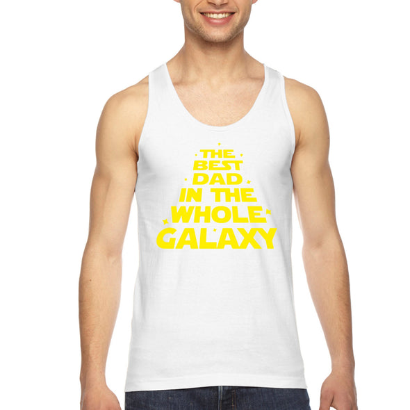 XtraFly Apparel Men&#39;s Best Dad In Whole Galaxy Father&#39;s Day Proud Papa Daddy Poppa Fatherhood Grandpa Grandad Dada Tanktop