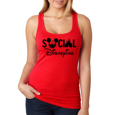 XtraFly Apparel Women's Social Disneying Castle Matching Family Vacation Magical Daughter Mom Sister Kingdom Dad Magic Distancing Racerback