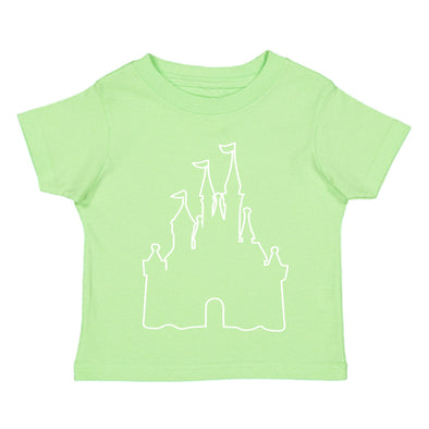 XtraFly Apparel Youth Toddler Castle Outline Matching Family Vacation Magical Boy Kingdom Girl Magic Soft Children Kids Crewneck T-Shirt