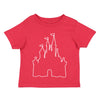 XtraFly Apparel Youth Toddler Castle Outline Matching Family Vacation Magical Boy Kingdom Girl Magic Soft Children Kids Crewneck T-Shirt