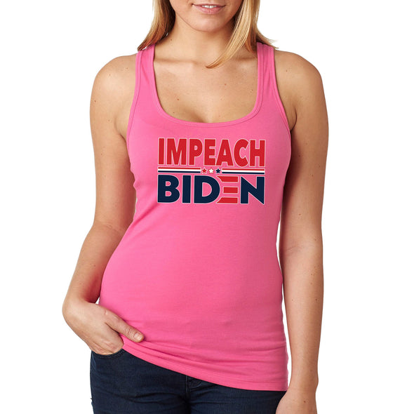 XtraFly Apparel Women's Impeach Biden Trump 2024 Patriot Joe Kamala Harris President Election 2nd Amendment American Politics USA Racerback