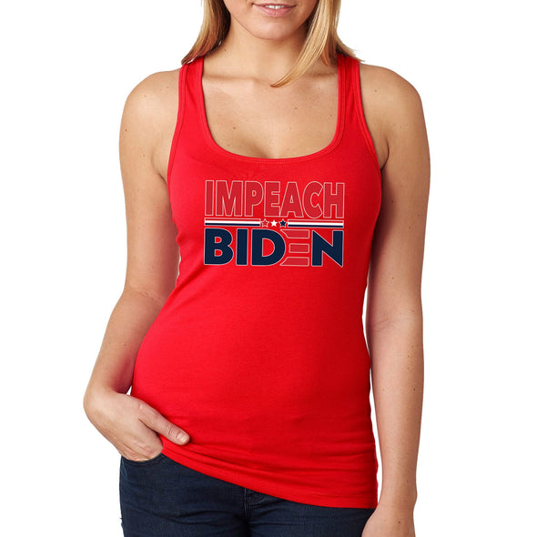 XtraFly Apparel Women's Impeach Biden Trump 2024 Patriot Joe Kamala Harris President Election 2nd Amendment American Politics USA Racerback