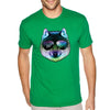 XtraFly Apparel Men's Tee Night Wolf Pack Nature Zoo Cosmic Fox Animal Forest Coyote Sunglasses Galaxy Beach Summer Party Crewneck T-shirt