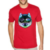 XtraFly Apparel Men's Tee Night Wolf Pack Nature Zoo Cosmic Fox Animal Forest Coyote Sunglasses Galaxy Beach Summer Party Crewneck T-shirt