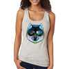 XtraFly Apparel Women's Night Wolf Pack Nature Zoo Cosmic Fox Animal Forest Coyote Sunglasses Galaxy Beach Summer Vacation Party Racerback