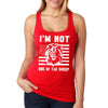 XtraFly Apparel Women's Not One Of Sheep Lion American Flag Patriot Pride 4th July Fourth Trump 2024 MAGA 2nd Amendment DeSantis Racerback