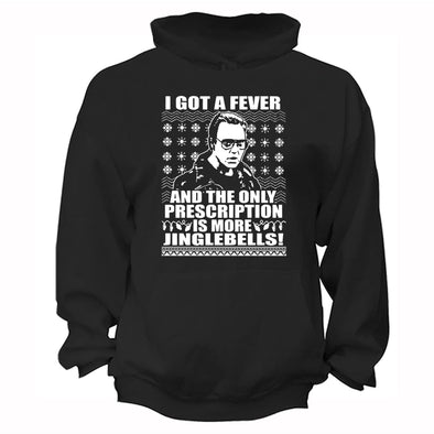 XtraFly Apparel Men Women's Got Fever Only Perscription More Jingle Bells Ugly Christmas Sweater Cowbell Funny Walken Ferrell Xmas Hoodie