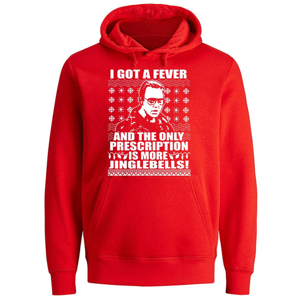 XtraFly Apparel Men Women's Got Fever Only Perscription More Jingle Bells Ugly Christmas Sweater Cowbell Funny Walken Ferrell Xmas Hoodie